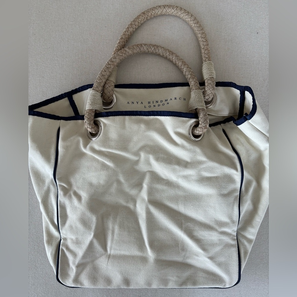 Anya Hindmarch vintage I’m not a plastic bag tote canvas - Picture 2 of 9